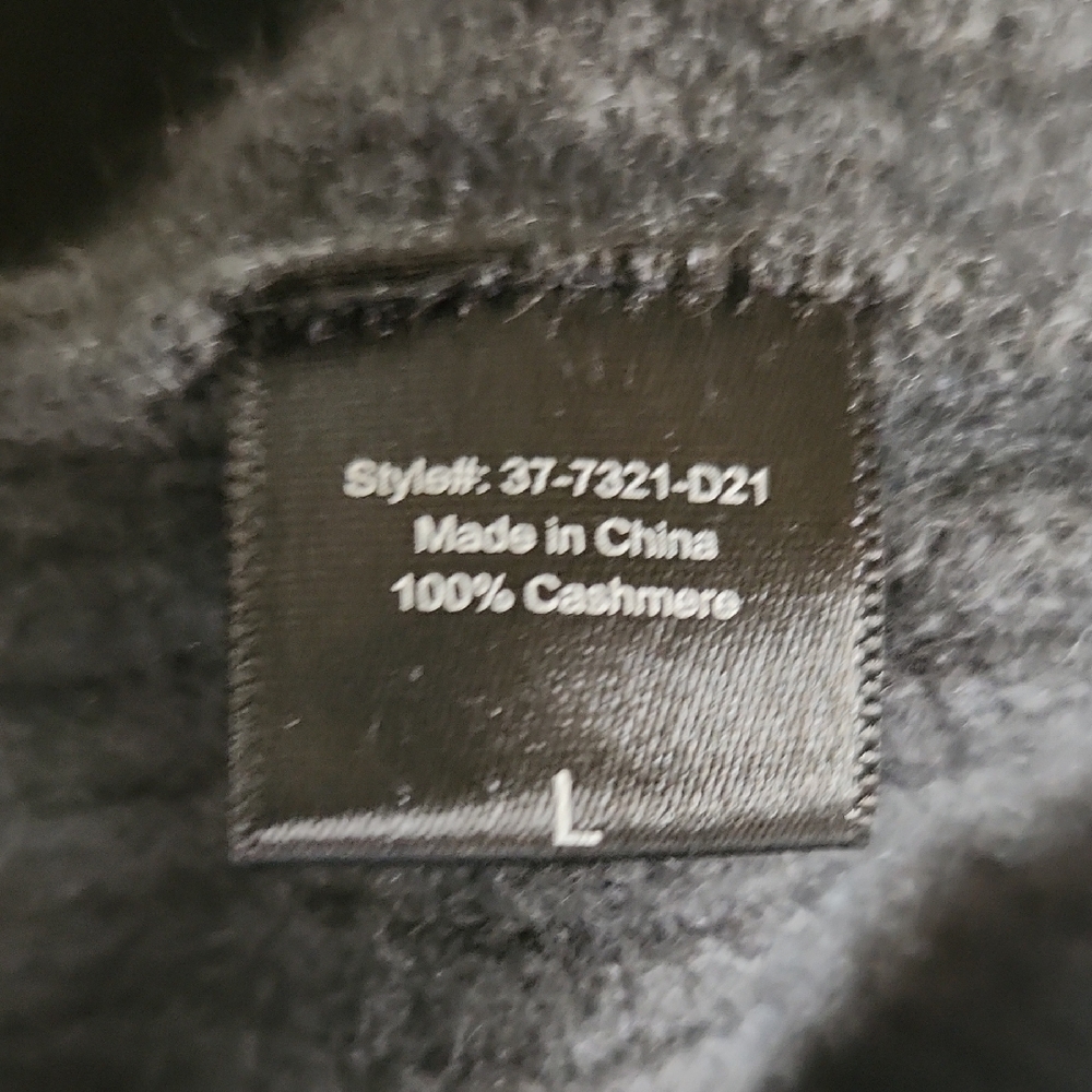 Jenni Kane Dark Gray Cashmere Cardigan Sweater - Picture 7 of 9